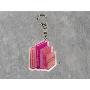 Book Trope Stack Acrylic Keychain, BookTok Reader Gift